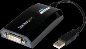 USB2DVIPRO2 Adapter USB-A &gt; DVI-I, 1920 x 1200