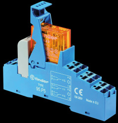 48.P5.8.024.0060 Coupling relay - Push-In, 2 change over, 24 V AC