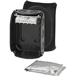 Puszka elektroinstalacyjna ścienna Poliwęglan 77 x 180 x 130mm Czarny IP68 HENSEL