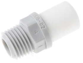 Tłumik hałasu , R 1/4 męskie Gwintowany 1/4 in Żywica SMC