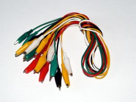 Krokodylki - 10 kabli w różnych kolorach