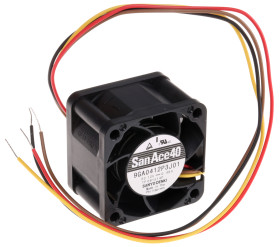 Wentylator osiowy 12 V DC DC 40 x 40 x 28mm 5.88W 33m³/h 54dB 490mA