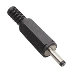 TruComponents 201202 Low power Plug, straight 2.4 mm 0.7 mm