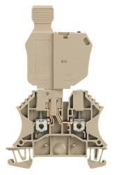 Złączka szynowa bezpiecznikowa Weidmuller poziomy: Pojedynczy 26 → 12AWGŚruba W raster: 5.1mm 6.3A 36 V