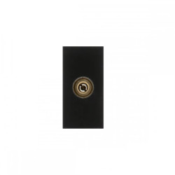 Gniazdo TV Maclean, pojedyncze, czarne, MCE726B