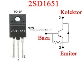 tranzystor NPN+ dioda 1500/800V 5A 60W 3MHz