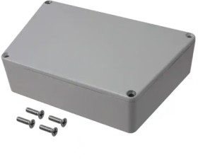 Aluminum enclosure, (L x W x H) 95 x 151 x 35 mm, light gray (RAL 7035), IP54, 1590TRPCLG