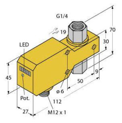 Turck 6870625 Czujnik liniowy FCI-D06CTP-ARX-H1140, 21.6 - 26.4 V/DC, 1 szt.
