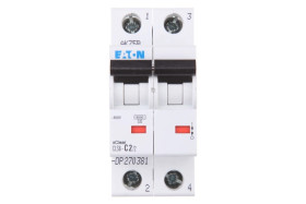 Wyłącznik nadprądowy 2P C 2A 6kA AC CLS6-C2/2-DP 270381