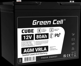 AGM57 Rechargeable lead-fleece battery, AGM, 12 V, 80 Ah