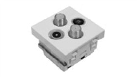 Gniazdo - Końcowe 1M Rtv-2Xsat 333003 /1Szt/