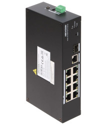 DS-3T1310P-SI/HS - switch przemysłowy PoE 8-port + 1 RJ45 + 1 SFP