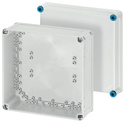 Obudowa plastikowa skrzynka hermetyczna, drzwi nieprzezroczyste poliwęglan 300x300x170mm IP66 HENSEL