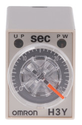 Timer Relay Szyna DIN, Montaż powierzchniowy 24V ac 4PDT 4-stykowy Omron 4PDT 1 → 30s H3Y-4 jednofunkcyjny