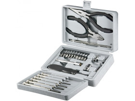 Zestaw narzędziowy 25-częściowy z otwieranym pudełkiem