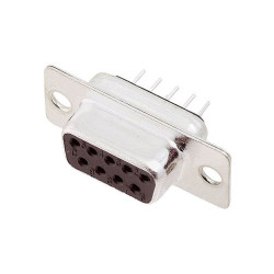 Encitech 2103-0100-11 D-Sub Receptacles 9 Pins 180&#xB0; Solder Tray 1pc