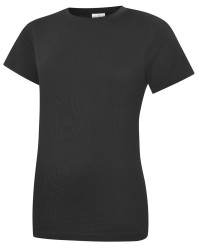 T-shirt, Czarny, Bawełna 100%, Oddychające, S, Krótki