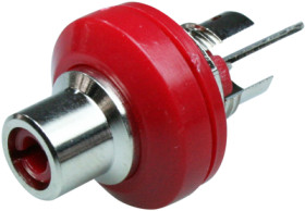 RCA chassis socket, Cincheinbaubuchse, löten, Einbaumontage, 34.1660