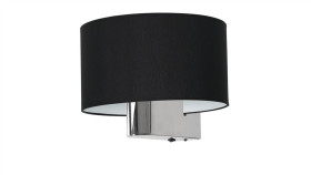 Kinkiet Casino Black/Chrome 1Xe27 Ml6377 Milagro