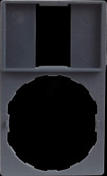 ZBZ33 Sign holder for 22 mm diameter, without sign, 30 x 50 mm