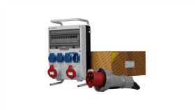 Rozdzielnica Budowlana Na Stojaku Z Kablem Td-S/Fi Skhu 2X32a 4X230v Schuko...