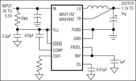 1A/2.7A, 1MHz, Step-Down Regulators with Synchronous Rectification and Internal Switches