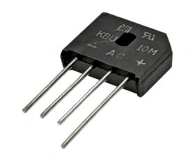 MOSTEK PROSTOWNICZY 10A 1000V KBU10M PŁASKI