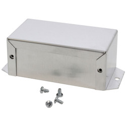 Hammond 1411FBGU Utility Metal Flanged Case 102x56x41mm Aluminium Natural