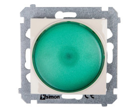 Simon 54 Sygnalizator świetlny LED zielone światło kremowy DSS3.01/41
