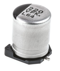 Kondensator 220μF 35V dc SMD Panasonic 8 (Dia.) x 10.2mm
