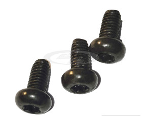 ( 100 szt.) śruba M3,0x6mm soczewkowa torx czerniona