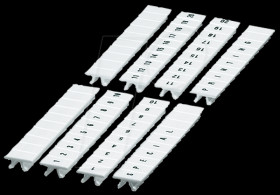 1051016:0001 Labelling strips 1-10 for 6.2-mm terminals