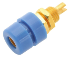 Gniazdo bananowe Żeński Połączenie lutowane typ Gniazdo bananowe Niebieski 32A Hirschmann Test & Measurement rozmiar