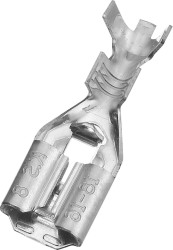 Konektor płaski Żeński 6.35 x 0.8mm 0,8 → 2,0 mm², 18 → 14 AWG długość 20.8mm Izolacja: Nieizolowane Cyna