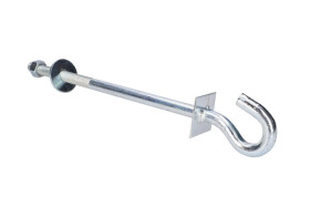 Śruba hakowa do wieszania uchwytów odciągowych 12/300mm Extralink
