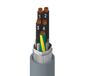 Wielożyłowy kabel przemysłowy Xtra-Guard FLEX Performance Cable liczba żył 5 Ekranowane Alpha Wire średnica zew 8.66 mm