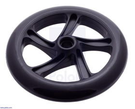 Pololu Scooter/Skate Wheel 200×30mm - Black