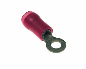 Konektor oczkowy izolowany 3mm - różowy