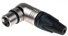 Złącze XLR 3 -pinowe Montaż na kablu Żeński Naturalny