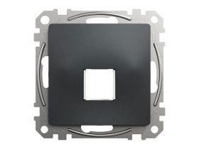 SEDNA DESIGN & ELEMENTS Płytka czołowa Keystone (HDMI RJ45) czarny antracyt SDD114421 SCHNEIDER ELECTRIC