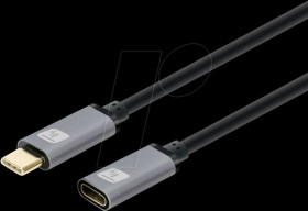 ICOC-MUSB322-CMF-010 USB 3.1 cable, C connector &gt; C socket, 1.0 m