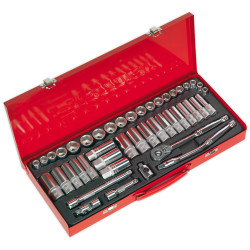 Sealey AK692 Socket Set 45pc 3/8in.sq Drive Metric/imperial