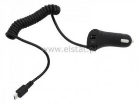 Ład. sam. USB micro+ 1x gn.USB 5V, 2,1A