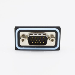 Złącze D-Sub lutowane 15-pinowe Męski Pionowy Montaż na płytce drukowanej raster 2.29mm