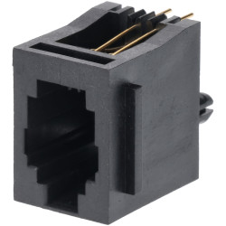 Assmann WSW A-20140 4 Pin RJ10 4P4C Socket Black