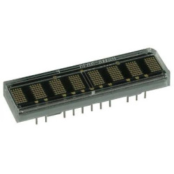 Pręt świetlny LED 35-segmentowy 8-znakowy Brak 5 X 7 7,5 mcd, Zielony 5mm Broadcom 626 nm