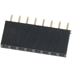 Gniazdo goldpin 1x8 pin żeńskie proste 2.54mm