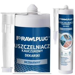 Kauczukowy uszczelniacz dekarski Rawlplug R-SL-DEK-01 300 ml bezbarwny – 1 szt.