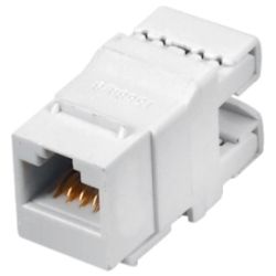 Moduł keystone RJ45 UTP kat.6 nieekranowany biały Q-lantec