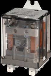 62.82.8.230.0040 Relay with blade terminals, 2 CO, 16 A, 230 V AC